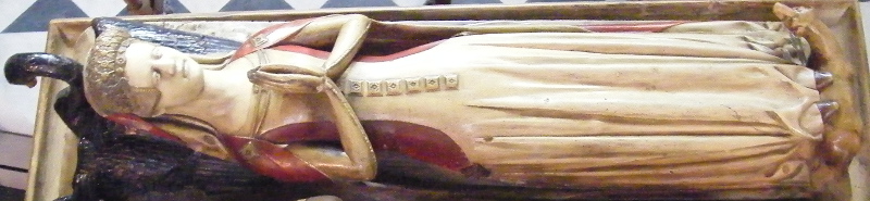 Worcester Cathedral John Beauchamp of Holt 1388 and wife Joan